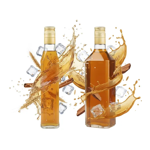 Szklana Butelka WHISKY 500ml z Zakrętką Na Nalewki Alkohol Wino Bimber 0,5l