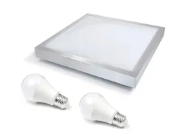 plafon-natynkowy-kwadrat-srebrny-2xe27-2x-zarowka-led-10w-6000k