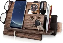 drewniany-stojak-na-akcesoria-telefon-zegarek-dla-mezczyzn-stacja-dokujaca