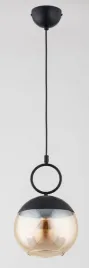 sitro-lampa-wiszaca-1xe27-czarna-bursztyn-20-cm