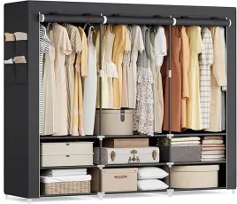 szafa-tekstylna-garderoba-na-ubrania-3-przegrody-188-cm-polki-kieszenie