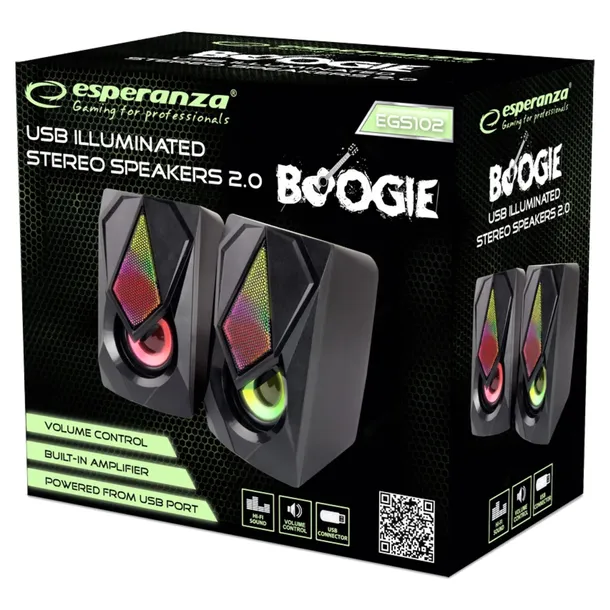 esperanza-glosniki-2-0-usb-led-rainbow-boogie-stan-nowy