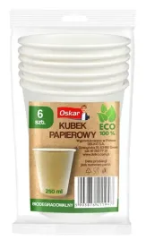 oskar-eco-kubki-papierowe-250ml-6-sztuk