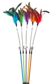 zooroom-wedka-na-sprezynie-z-kolorowym-piorkiem-i-dzwonkiem-60cm