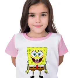 pizama-krotki-rekaw-pink-122-spongebob-bajkowe-wz