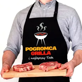 fartuch-czarny-pogromca-grilla-prezent-dzien-taty