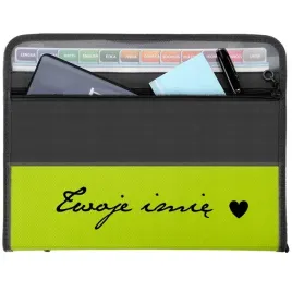 teczka-na-dokumenty-organizer-zielona-a4-imie