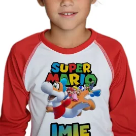 pizama-pizamka-czerwona-mario-imie-wzory-146-cm