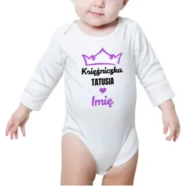 body-dzieciece-biale-ksiezniczka-tatusia-imie-62