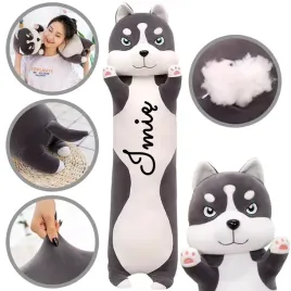 maskotka-piesek-husky-na-prezent-personalizowany