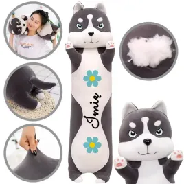 mis-piesek-husky-kwiatek-maskotka-dla-dziecka-imie