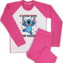 pizamka-dziecieca-fuksja-lilo-stich-wzory-146-cm