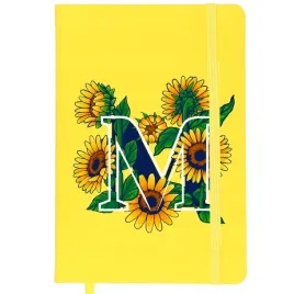 notes-zolty-a5-bullet-sunflower-inicjaly-wzory
