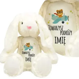 przytulanka-krolik-bialy-personalizowane-wzory