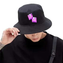 kapelusz-bucket-czarny-rybacki-hat-emoji-top-wzory