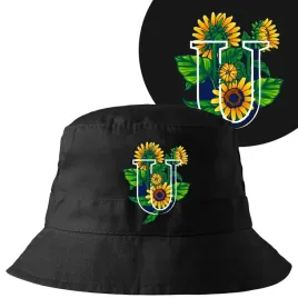 kapelusz-bucket-hat-czarny-sloneczniki-inicjal-wz