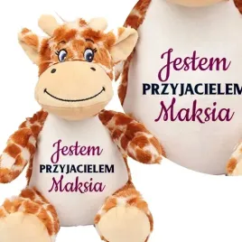 przytulanka-zyrafa-jestem-przyjacielem-twoje-imie