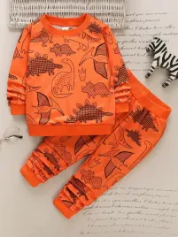 dres-dzieciecy-chlopiecy-pomaranczowy-z-dinozaurami-casual-shein-110