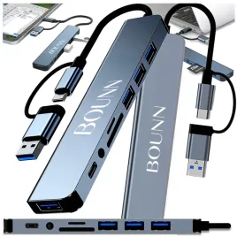 adapter-hub-przejscowka-usb-c-usb-a-3xusb-2-0-sd-tf-usb-c-usb-3-0-8w1