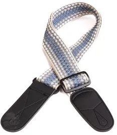 pasek-gitarowy-tkany-regulowany-skorzane-koncowki-wzor-retro-mod-2