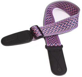 pasek-gitarowy-tkany-regulowany-skorzane-koncowki-wzor-retro-mod-3