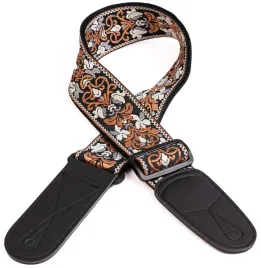 pasek-gitarowy-tkany-regulowany-skorzane-koncowki-wzor-retro-mod-6