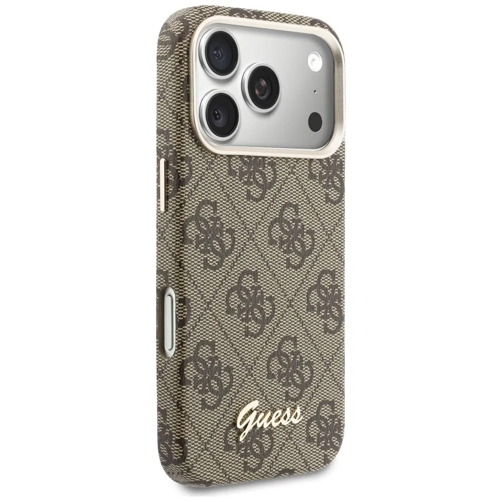 etui-guess-4g-script-magsafe-do-iphone-17-pro-brazowy