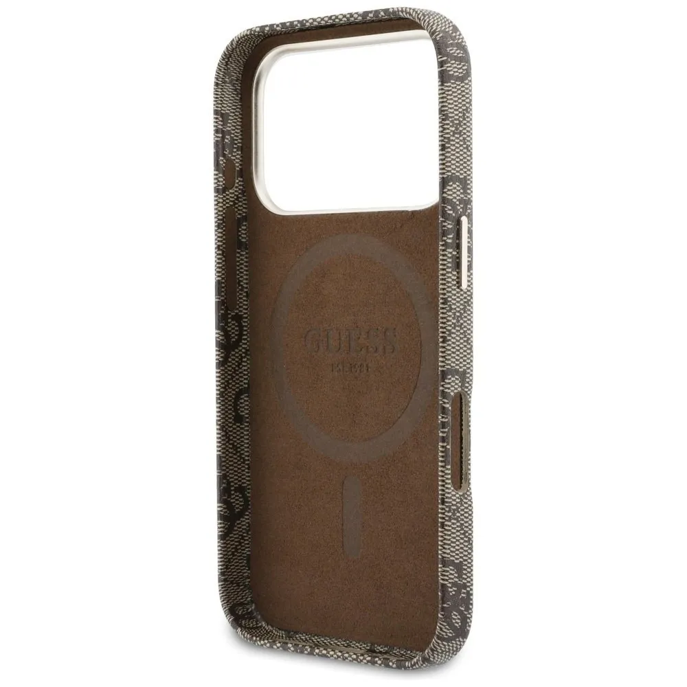 etui-guess-4g-script-magsafe-do-iphone-17-pro-brazowy