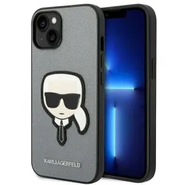 karl-lagerfeld-klhcp14ssapkhg-iphone-14-61-srebrny-silver-hardcase-saffia