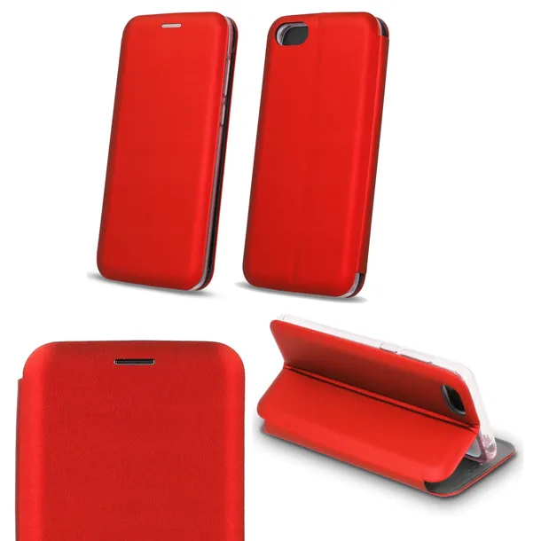 beline-etui-book-magnetic-honor-magic5-lite-czerwony-red-material-skora-ekologiczna