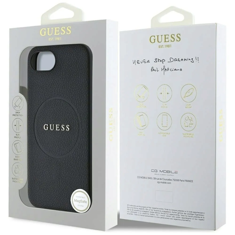etui-guess-grained-ring-magsafe-do-iphone-16e-czarny-stan-nowy