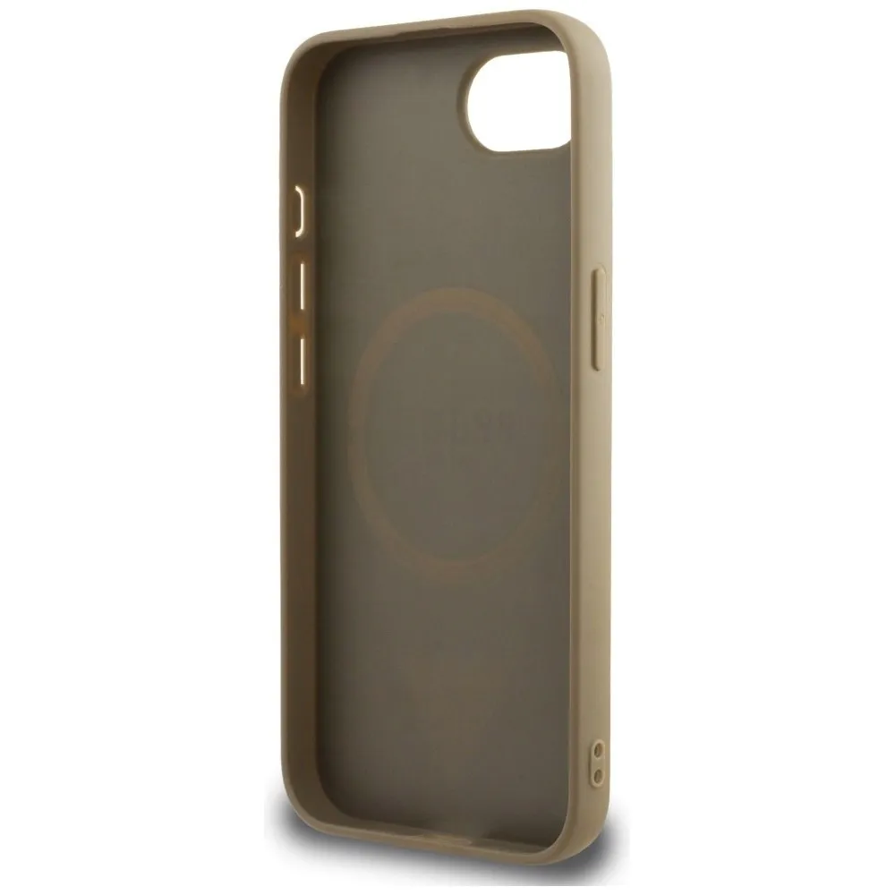 etui-guess-grained-triangle-magsafe-do-iphone-16e-brazowy