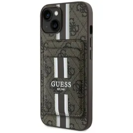 etui-guess-4g-stripes-z-portfelem-magsafe-do-iphone-15-brazowy