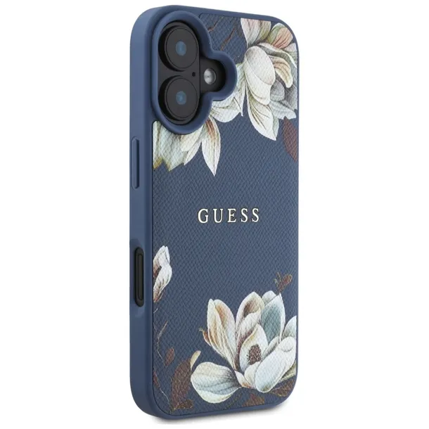 etui-guess-grained-printed-flower-pattern-magsafe-do-iphone-16-niebieski-stan-nowy-typ-plecki