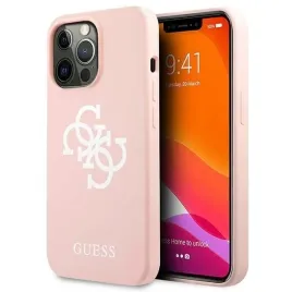 guess-guhcp13lls4gwpi-iphone-13-pro-13-61-rozowy-pink-hard-case-silicon