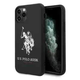 us-polo-ushcn65slhrbk-iphone-11-pro-max-czarny-black-silicone-collection