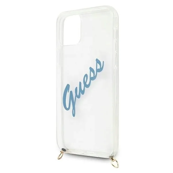 guess-guhcp12scrtvsbl-iphone-12-mini-54-niebieski-blue-hardcase-script-vi-material-tworzywo-sztuczne