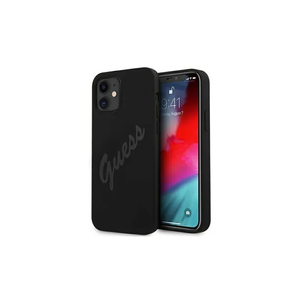 guess-guhcp12slsvsbk-iphone-12-mini-54-czarny-black-hardcase-script-vinta-marka-guess