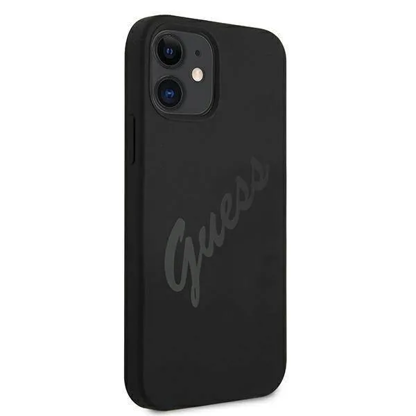 guess-guhcp12slsvsbk-iphone-12-mini-54-czarny-black-hardcase-script-vinta-stan-nowy-kolor-czarny