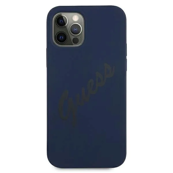 guess-guhcp12mlsvsbl-iphone-12-12-pro-61-niebieski-blue-hardcase-script-v-kolor-niebieski