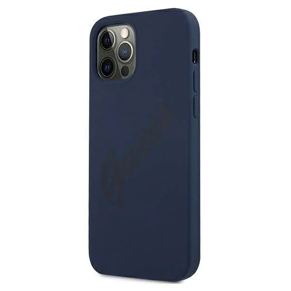 guess-guhcp12llsvsbl-iphone-12-pro-max-67-niebieski-blue-hardcase-script-stan-nowy-kolor-niebieski
