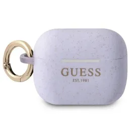 guess-guapsggeu-airpods-pro-cover-purpurowy-purple-silicone-glitter