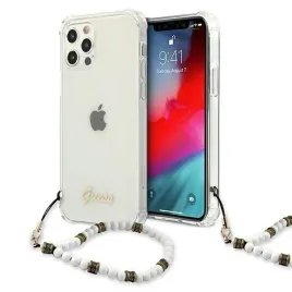 guess-guhcp12lkpswh-iphone-12-pro-max-67-transparent-hardcase-white-pearl