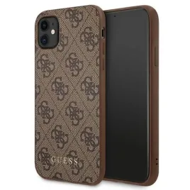 guess-guhcn61g4gfbr-iphone-11-xr-61-brazowy-brown-hard-case-4g-metal-go