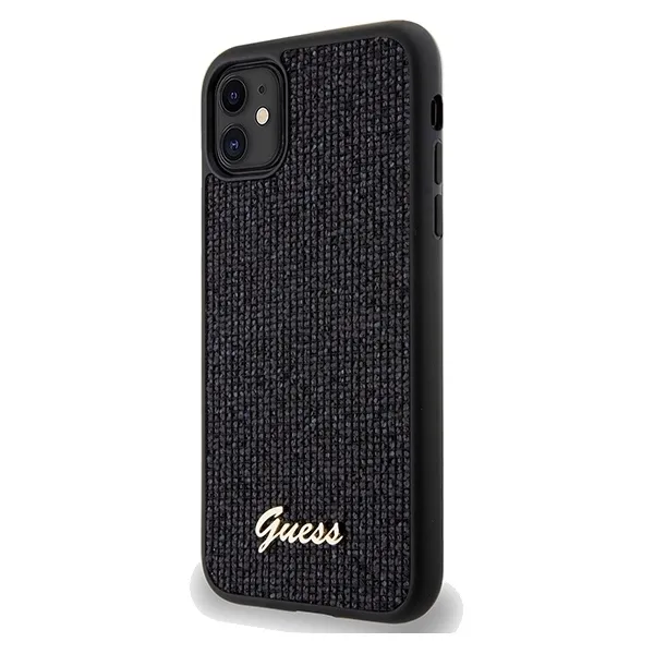 plecki-guess-do-apple-iphone-11-xr-disco-metal-script-czarny-stan-nowy