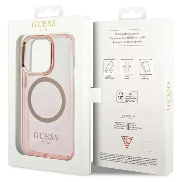 plecki-guess-do-apple-iphone-14-pro-max-gue2429-rozowy-zalaczone-wyposazenie-szklo-hartowane