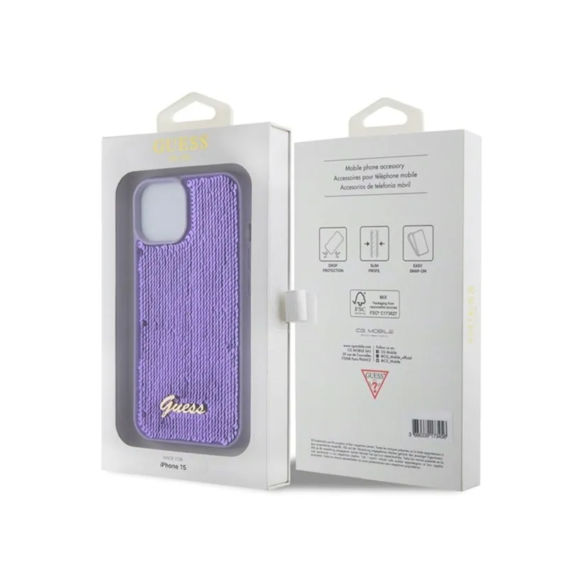 plecki-guess-do-apple-iphone-15-sequin-script-metal-fioletowy