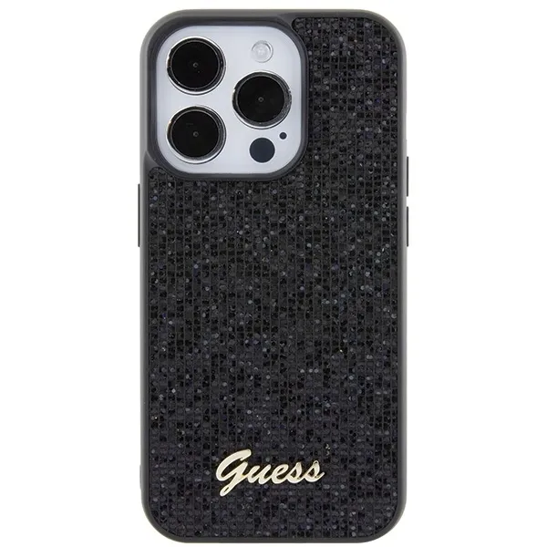 plecki-guess-do-apple-iphone-15-pro-disco-metal-script-czarny-stan-nowy