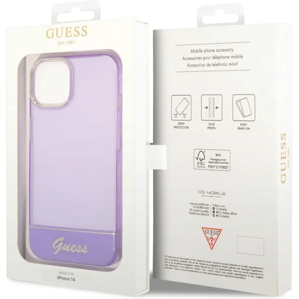 plecki-guess-do-apple-iphone-14-translucent-fioletowy-funkcje-ladowanie-indukcyjne-pochlanianie-wstrzasow