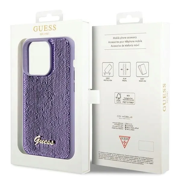 plecki-guess-do-apple-iphone-15-pro-sequin-script-metal-fioletowy-marka-guess